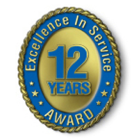 Excellence in Service - 12 Year Award